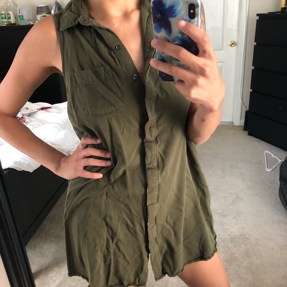 Old Navy Mini Shirt Dress WITH POCKETS